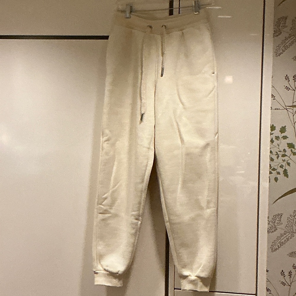 NWT AMI Paris logo patch drawstring track pants. Size XS